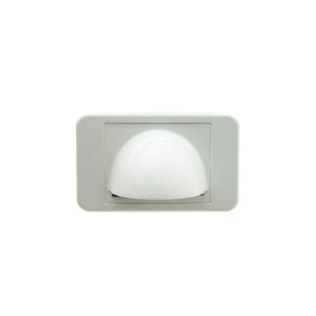 Cable Wholesale Brush Style Cable Pass-Through Wall Plate Insert with half-moon cover, single gang, white 301-6001